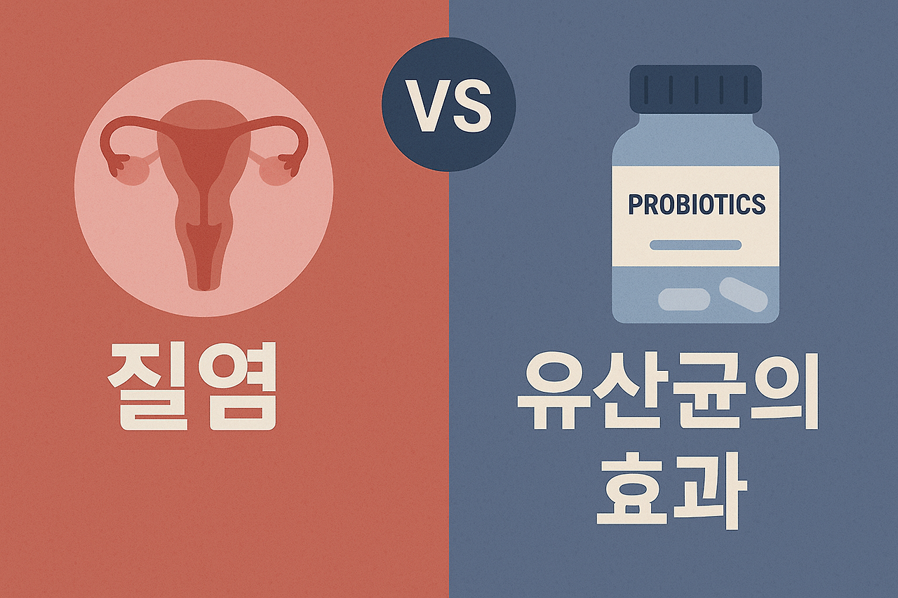 질염과 유산균의 효과 비교