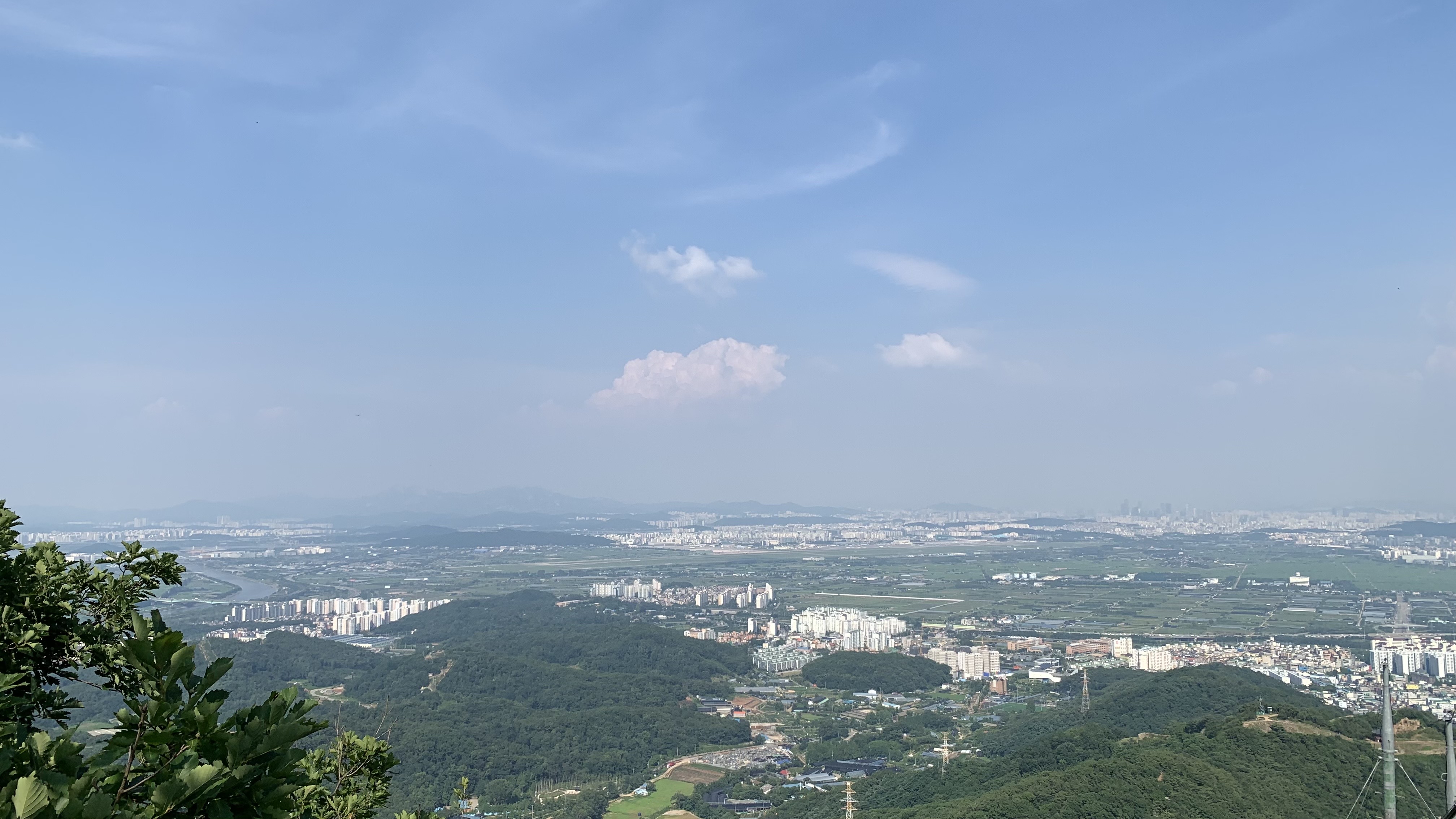 계양산 정상에서 바라보는 풍경