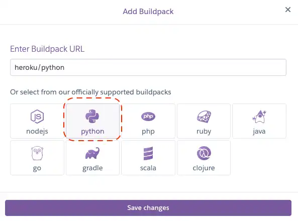 Heroko Buildpacks Python