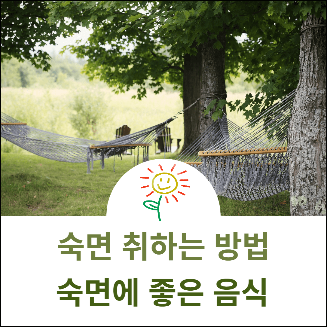 숙면을 취하는 방법 음식