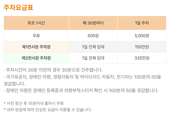 도시캠핑대전 주차안내