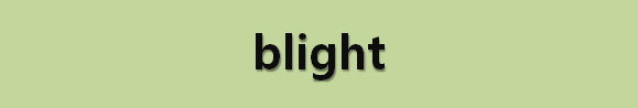  뉴스로 영어 공부하기: blight (망치다)