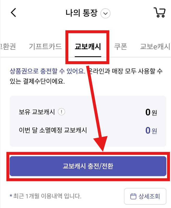 카카오톡 선물 받은 문화상품권(PIN)&#44; 교보문고에서 사용하는 방법