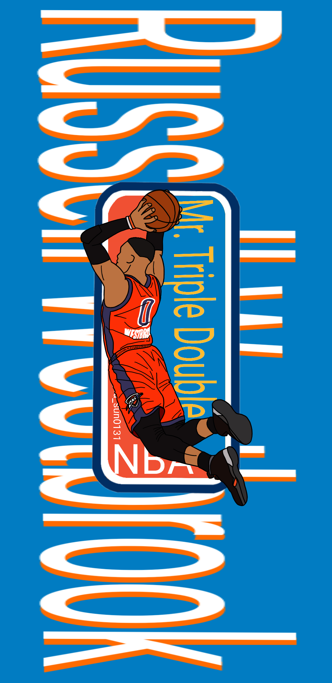  NBA 선수 배경화면(러셀 웨스트 브룩, 론조  볼)