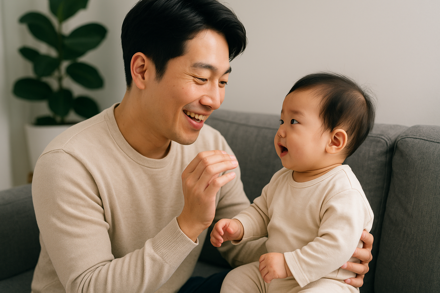 육아하는모습