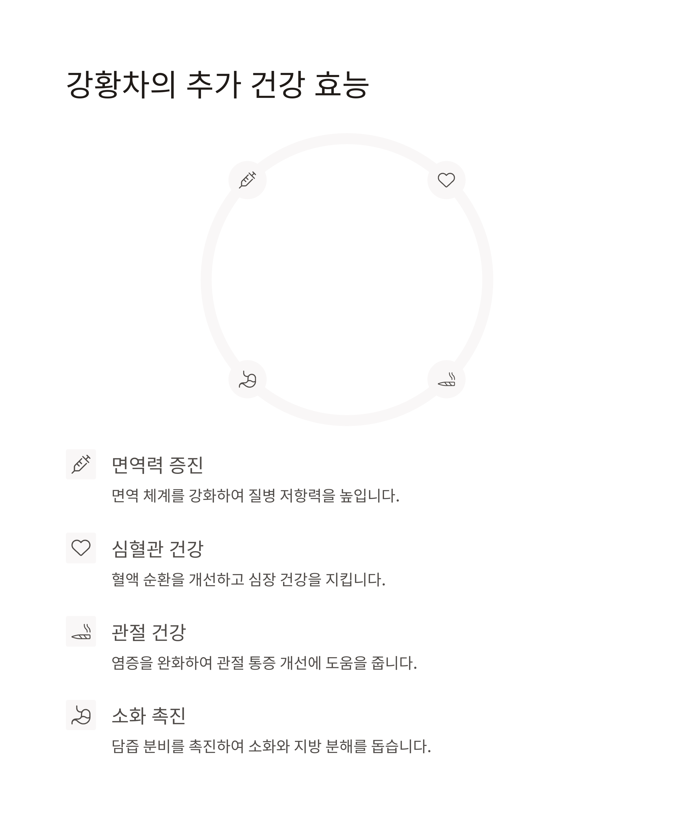 강황차