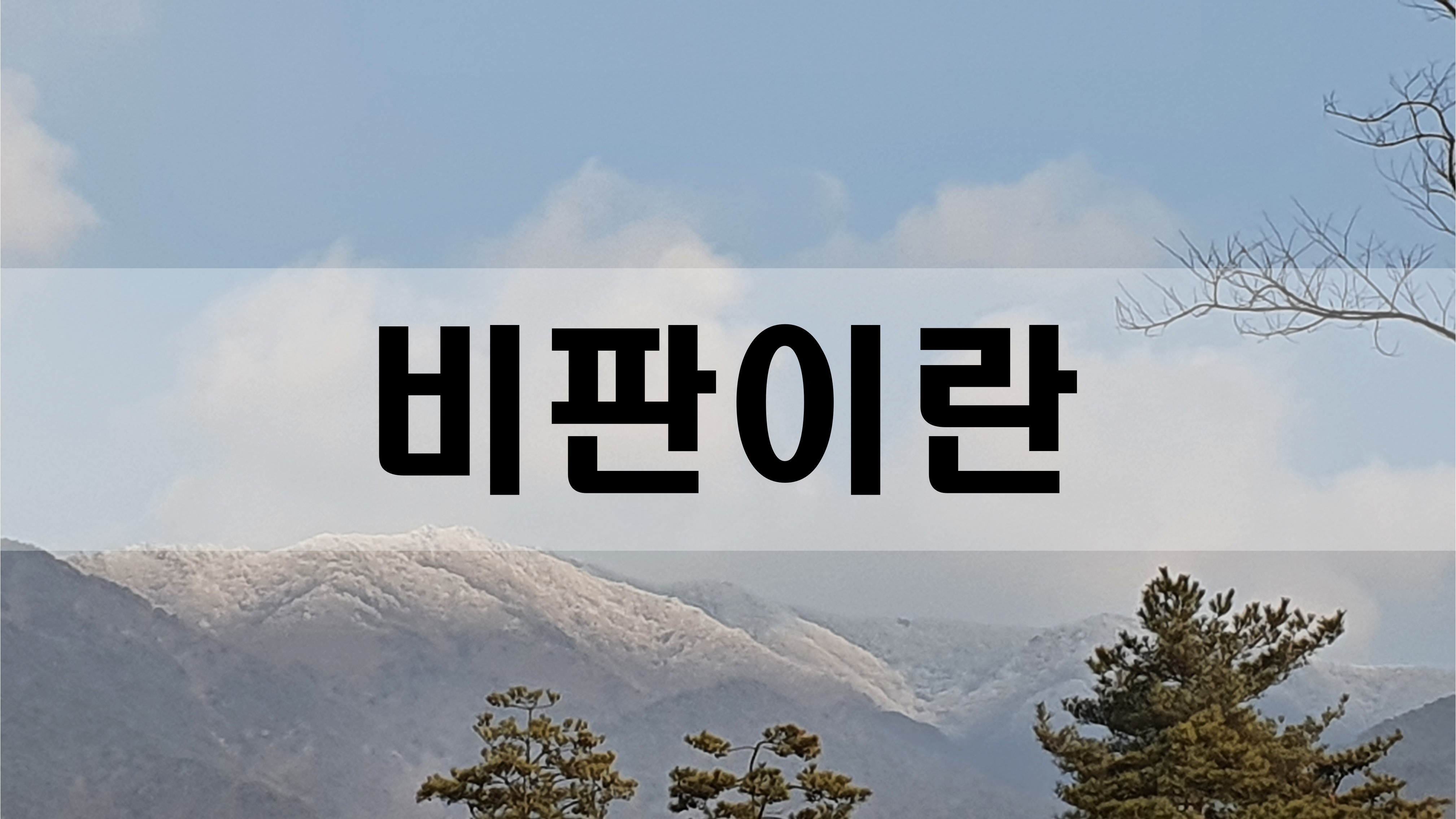  비판이란 [성장 명언]