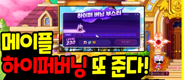 메이플 하이퍼 버닝 부스터