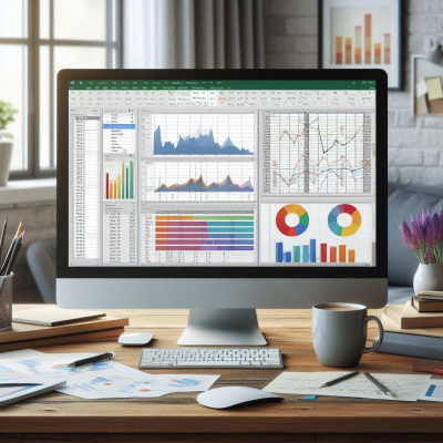 또 다른 데이터 분석 대시보드 화면, 여러 그래프와 차트가 나열되어 있습니다.