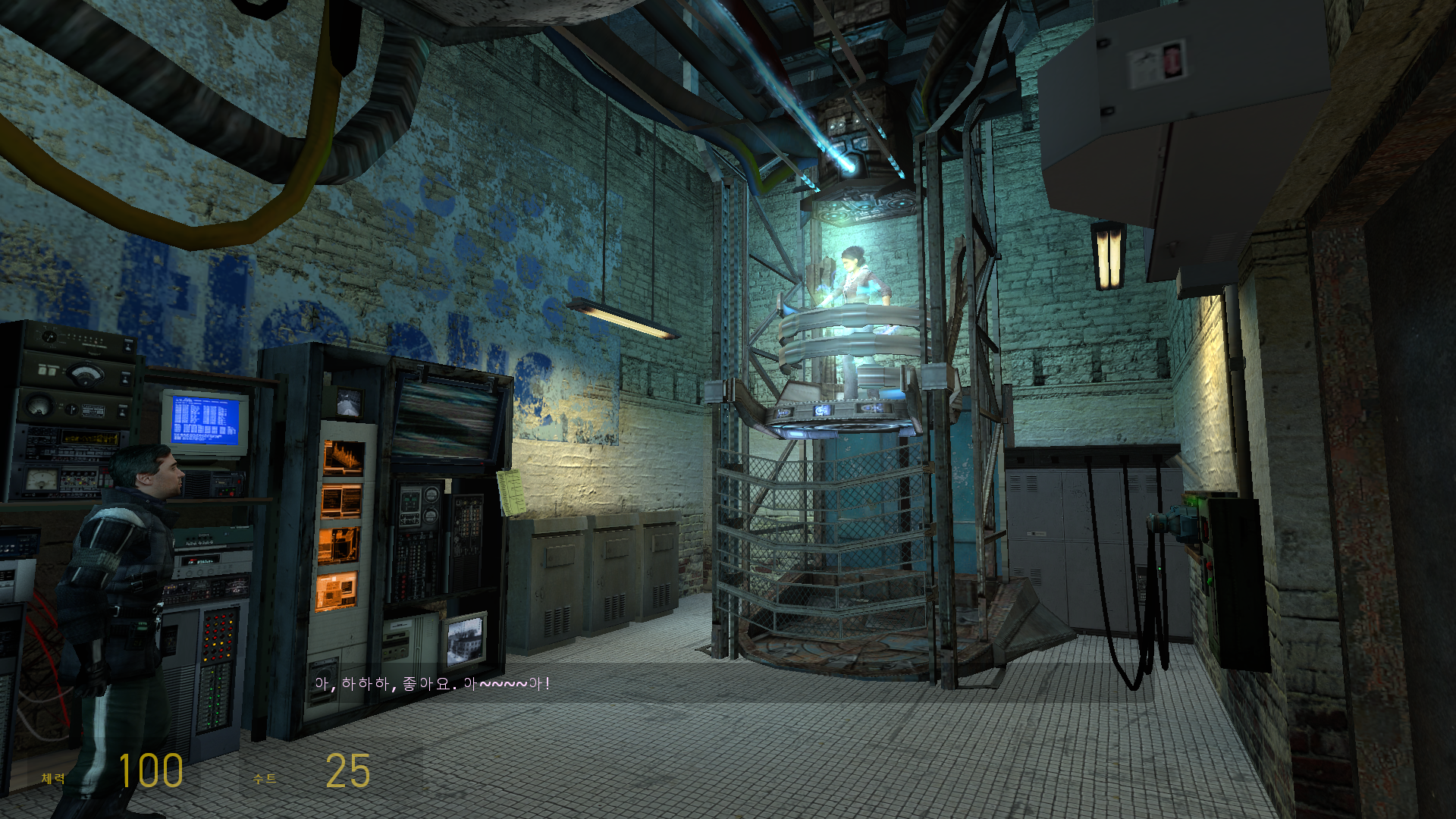Half-Life 2&#44; 챕터2(공휴일) 플레이 화면