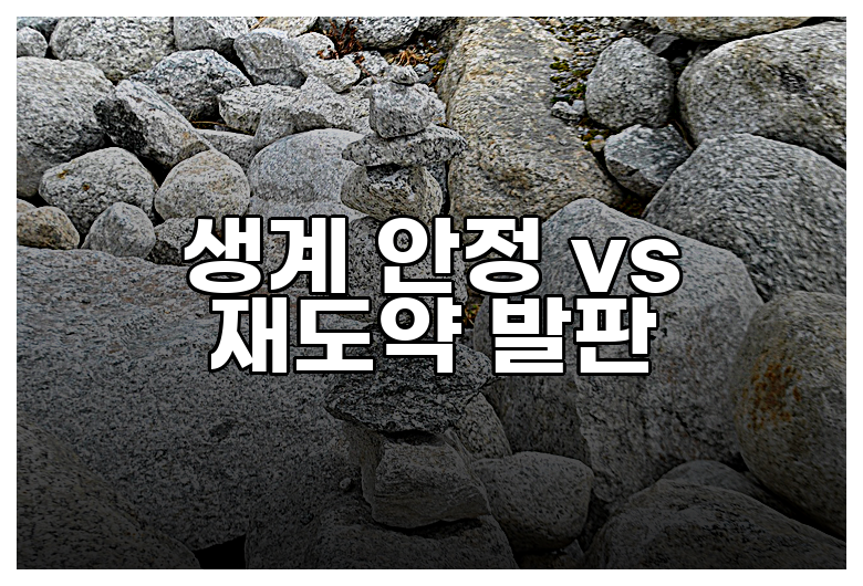 생계 안정 vs 재도약 발판