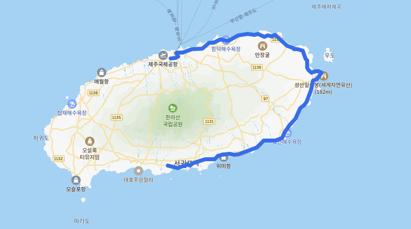  제주 201번버스 시간표, 노선 정보[신제주버스터미널, 세화,표선,서귀포 버스터미널]
