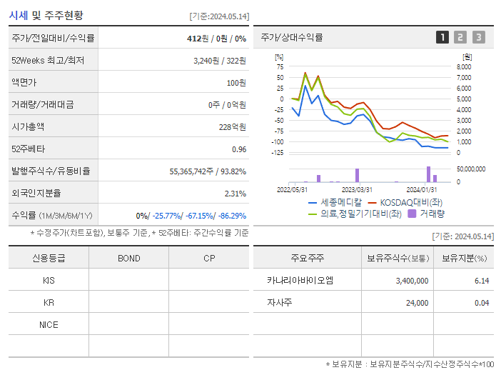 세종메디칼_기업개요