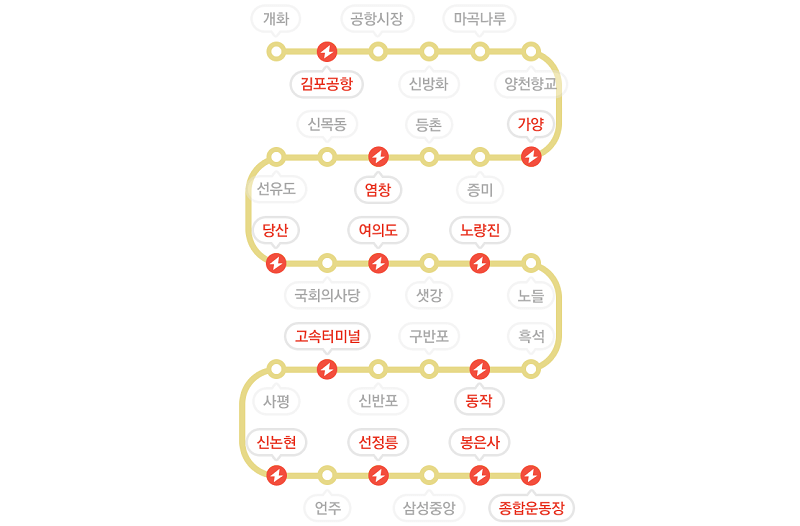 수도권-지하철-9호선-급행-노선도-이미지