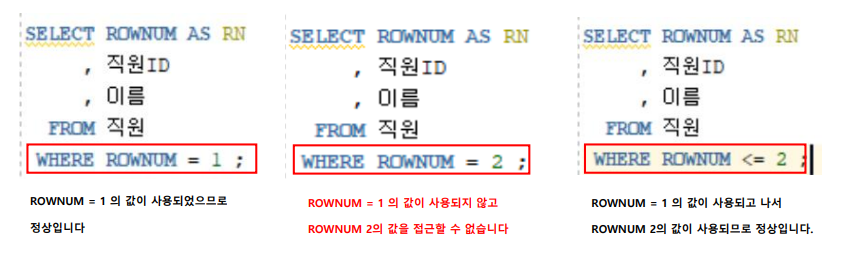 (Oracle Database) ROWNUM, TOP-N, 페이징 기법, 서브쿼리(2023.03.28) 4