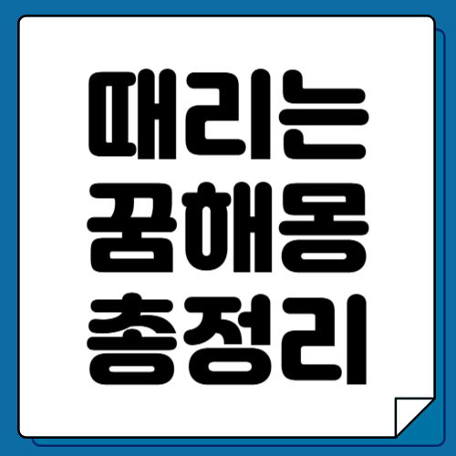 남을 때리는 꿈 남한테 맞는 꿈 해몽