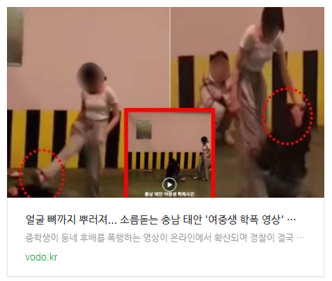  "얼굴 뼈까지 뿌러져"... 소름돋는 충남 태안 '여중생 학폭 영상' 경찰도 분노했다