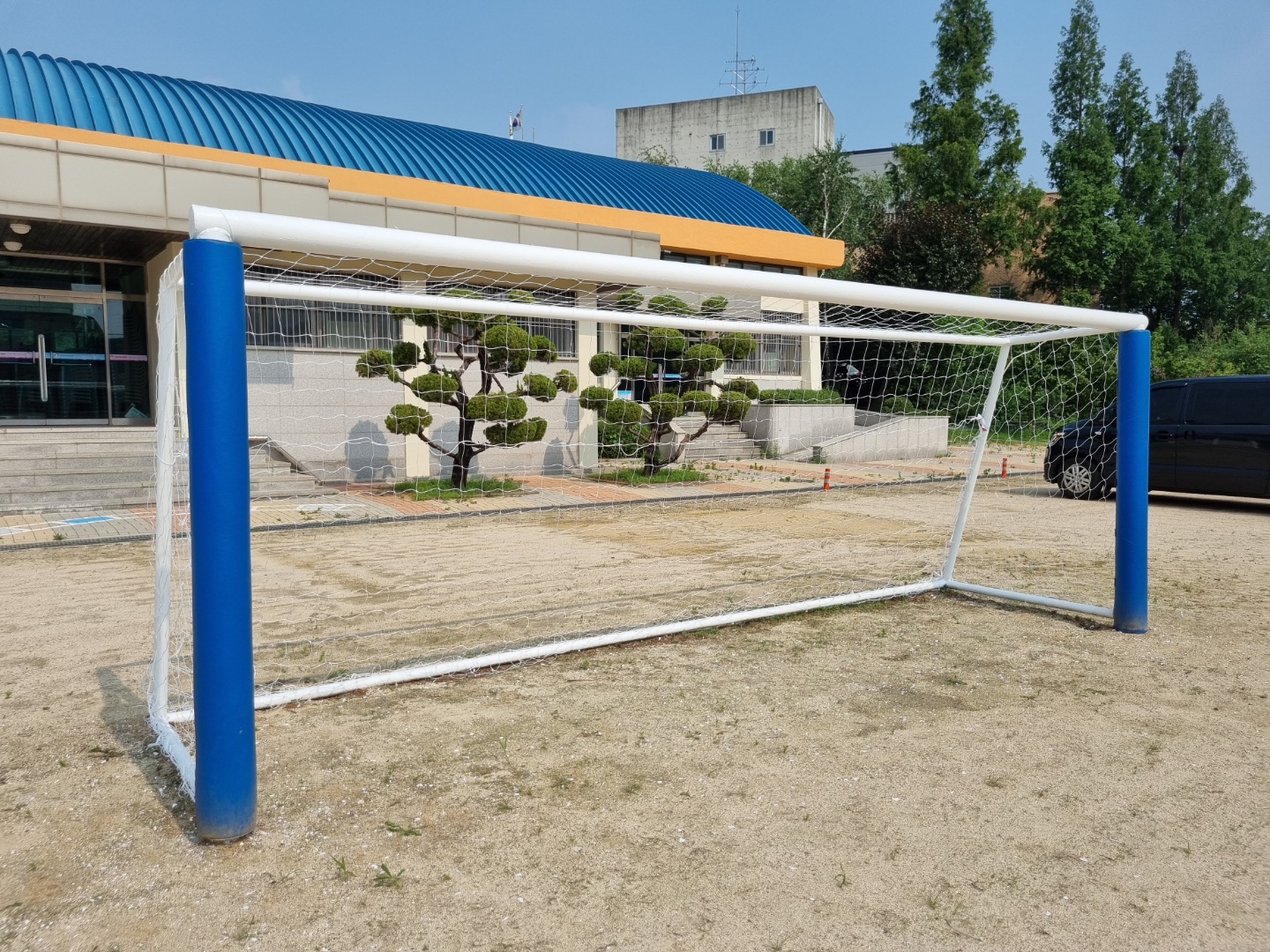  [날개스포츠] 화성발안초교 축구골대 도색, 축구골망 교체 작업