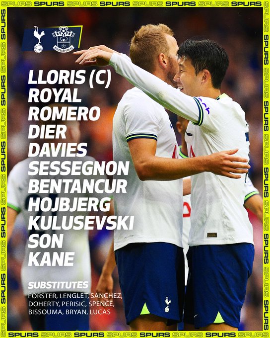  토트넘 vs 사우샘프턴 (2022-23 EPL 1R) + 토트넘 훗스퍼 1군 스쿼드