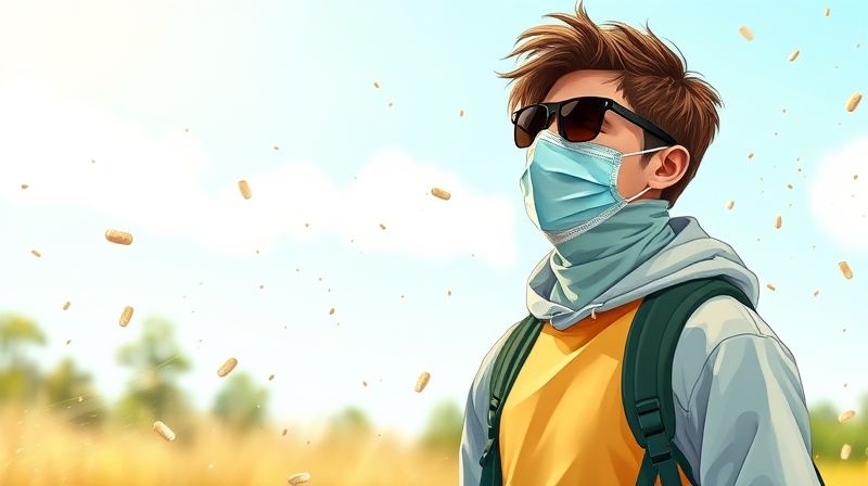 봄철 알레르기 외출 시 주의 팁 그림