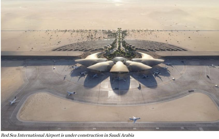  사우디 홍해국제공항 건설 진행 드론 영상 VIDEO: Drone video reveals construction progress on Saudi airport by Foster