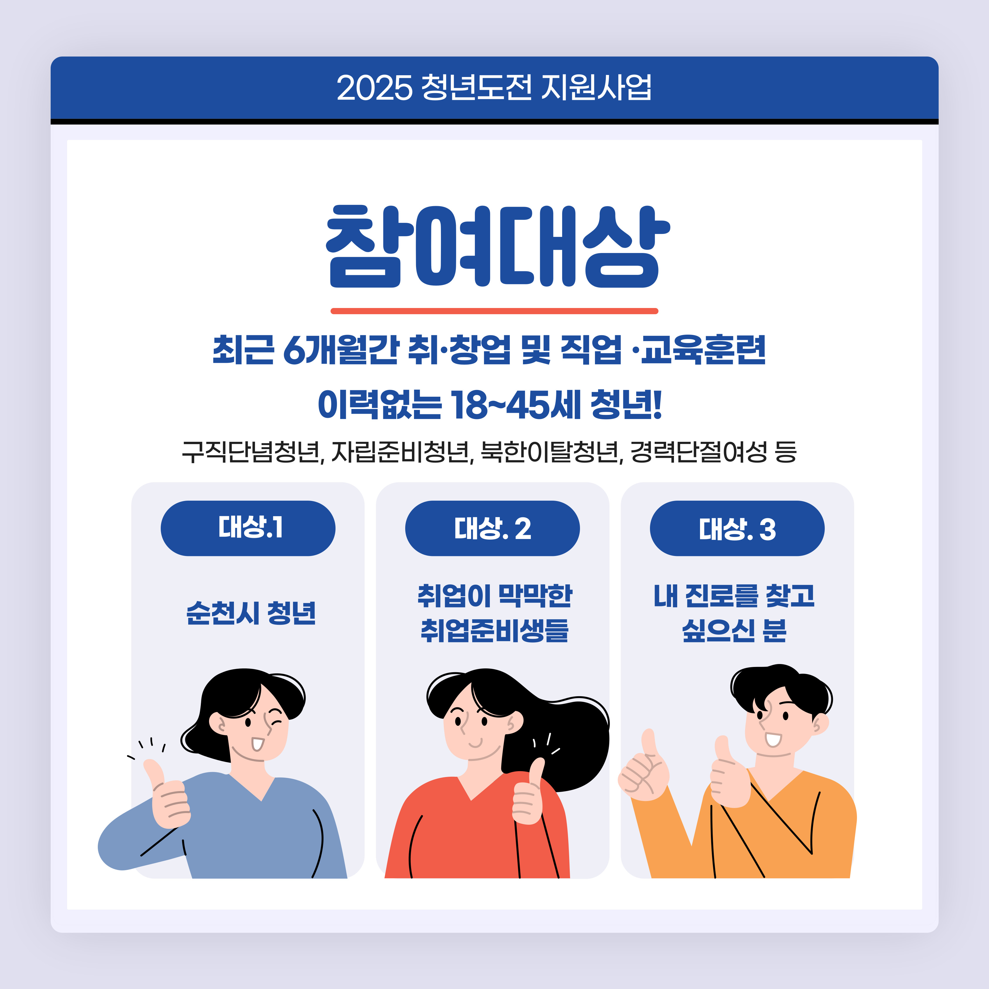 2025년 순천시 청년도전 지원사업 신청하기