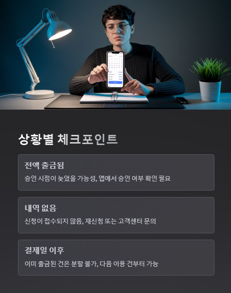 상황별 체크 포인트