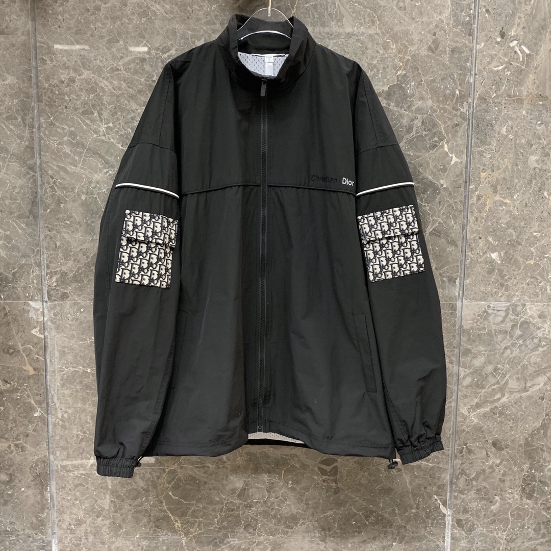  [DIOR] 디올 20FW 리미티드 오블리크 자카드 로고 집업 자켓 024S43A0554