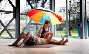 Couple Under an Umbrella