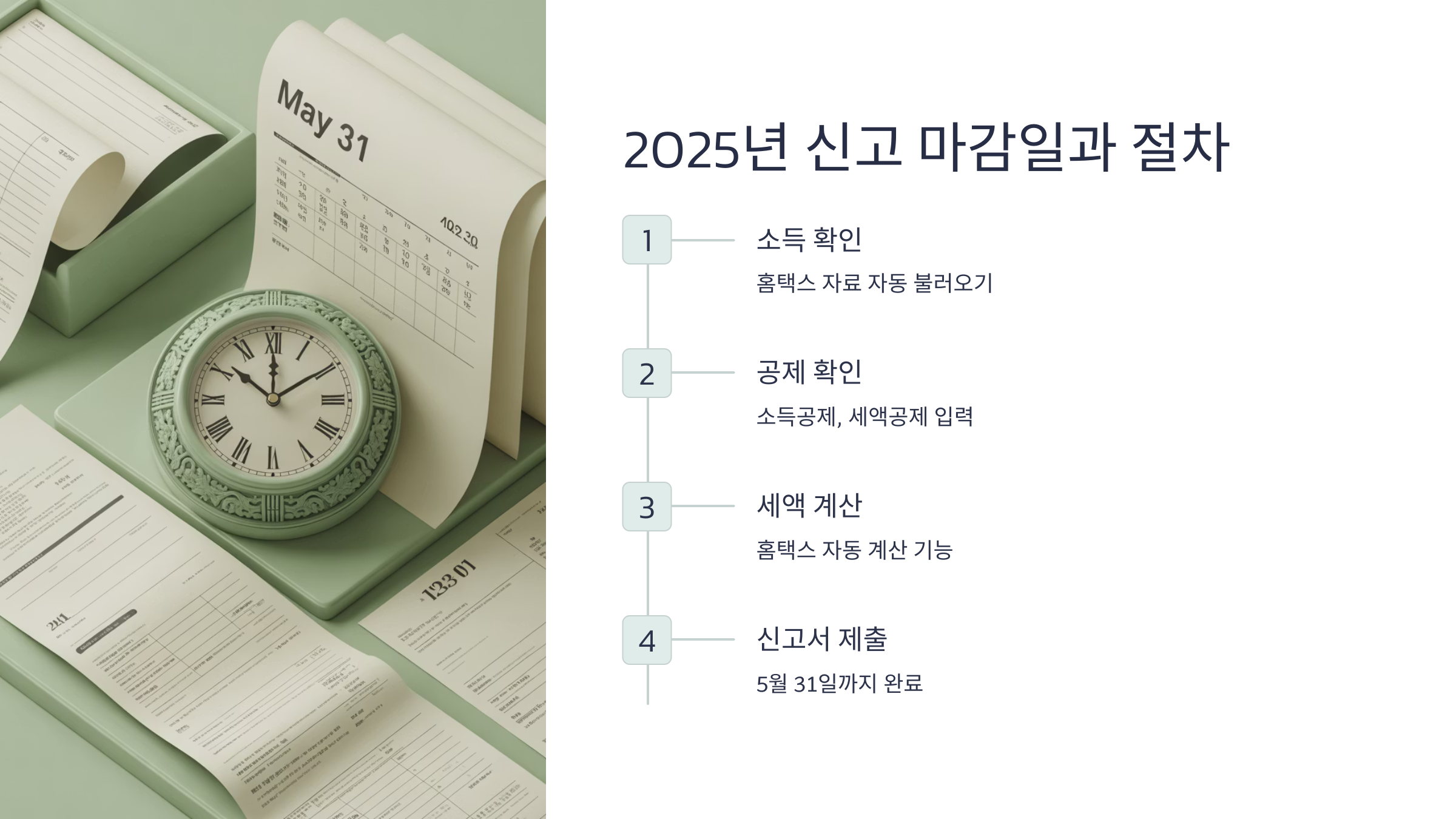 2025년 신고 마감일과 절차