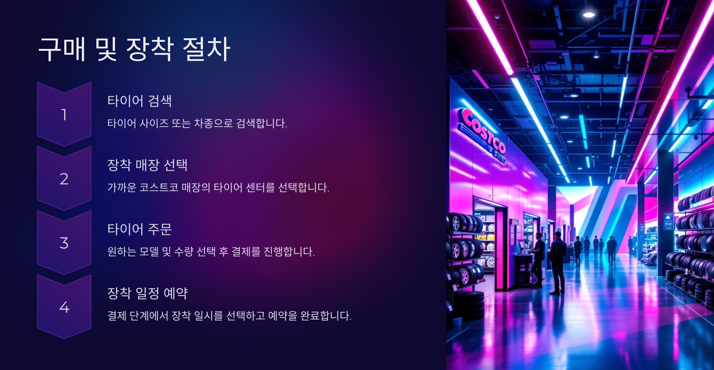 코스트코 타이어 행사 및 할인, 교체방법