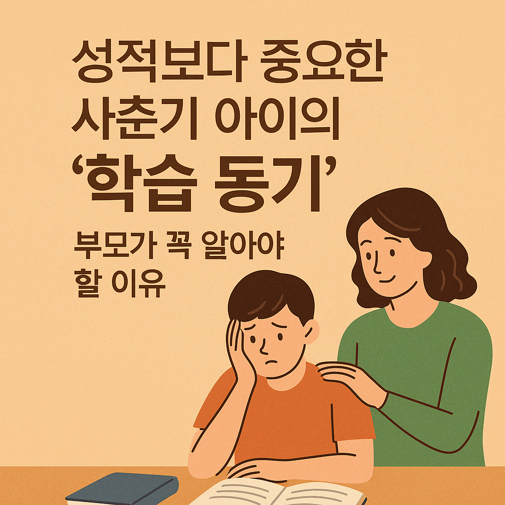 사춘기 아이의 학습동기