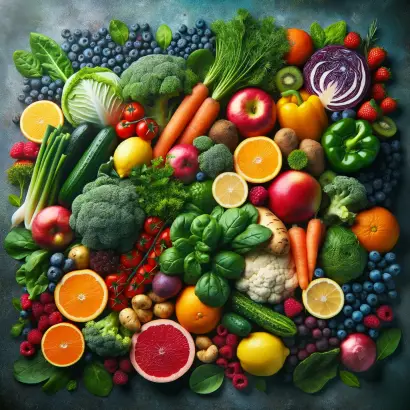 다양한 채소와 과일