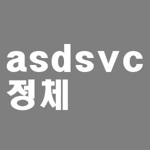 asdsvc.exe 정체와 삭제방법  총정리