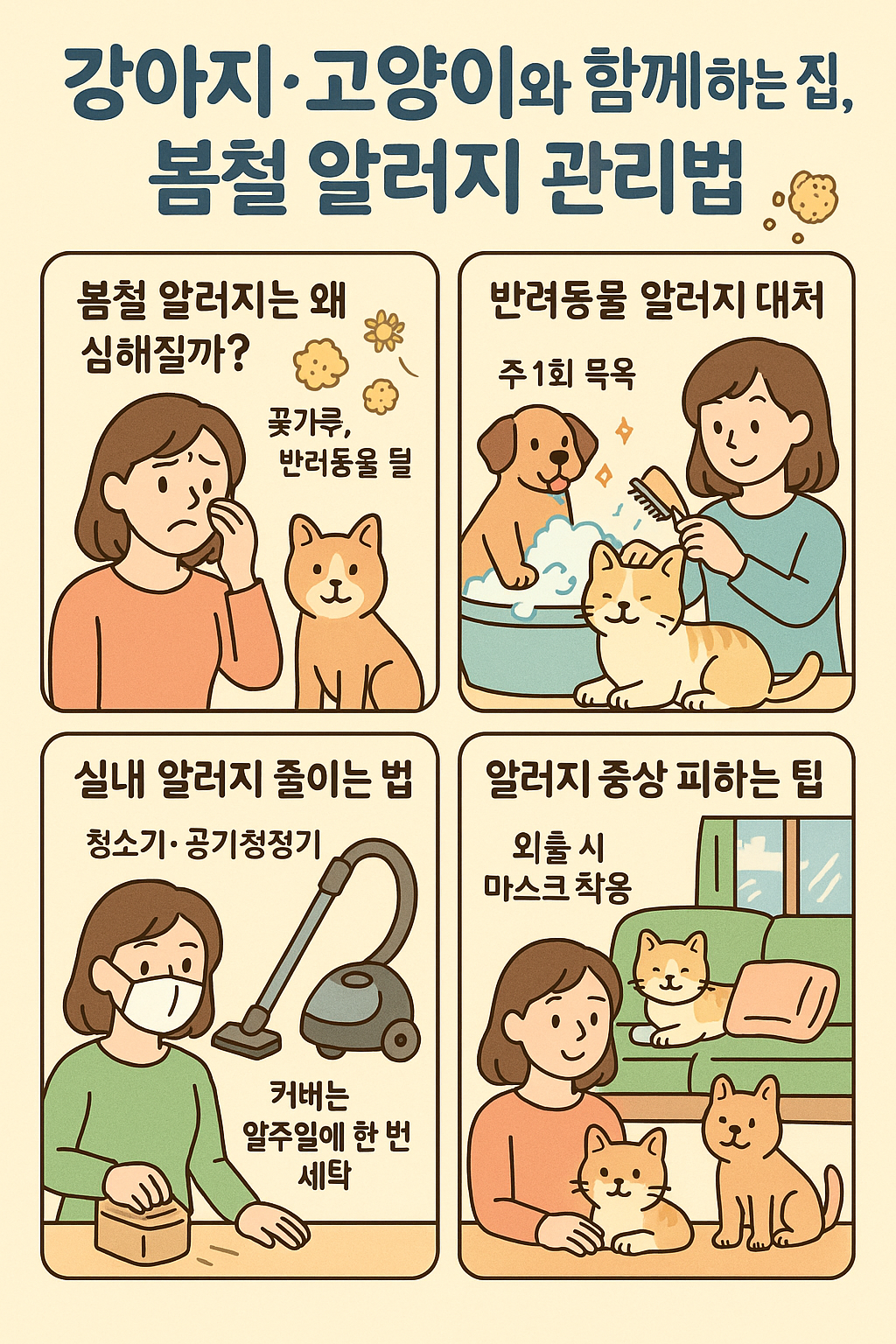 반려동물 알러지 관리법 이미지