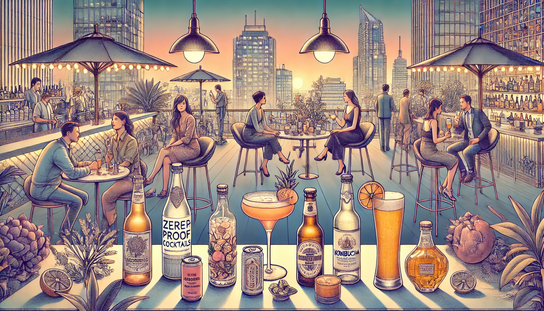 2025년 주류 트렌드: 로우 & 노 알코올 음료의 급부상