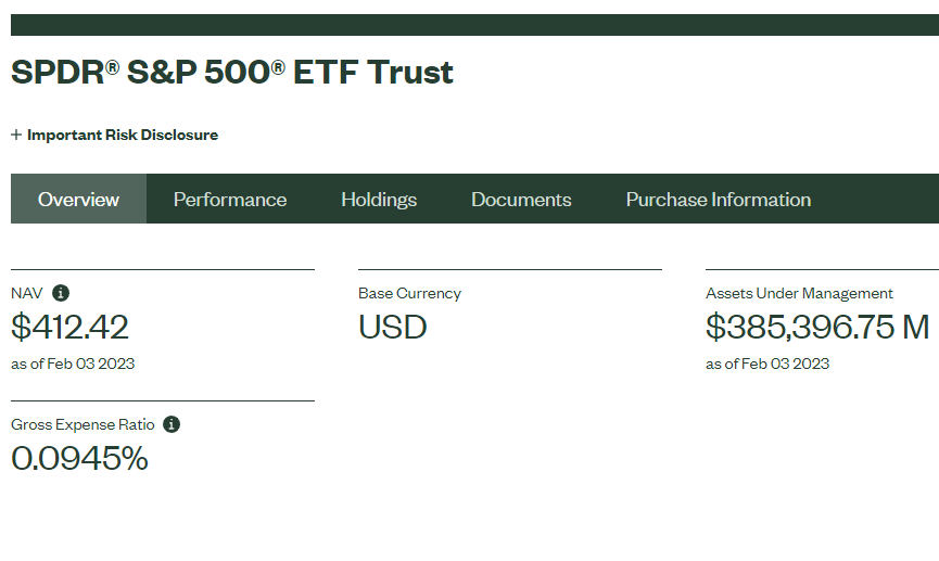 미국 SPY ETF
