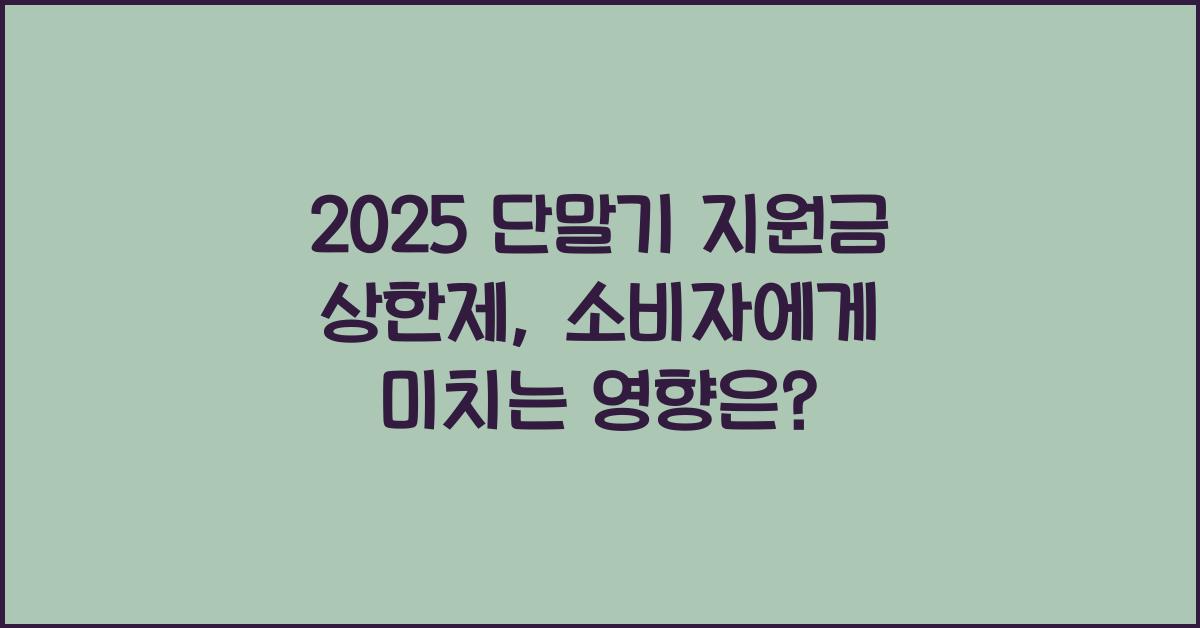 2025 단말기 지원금 상한제