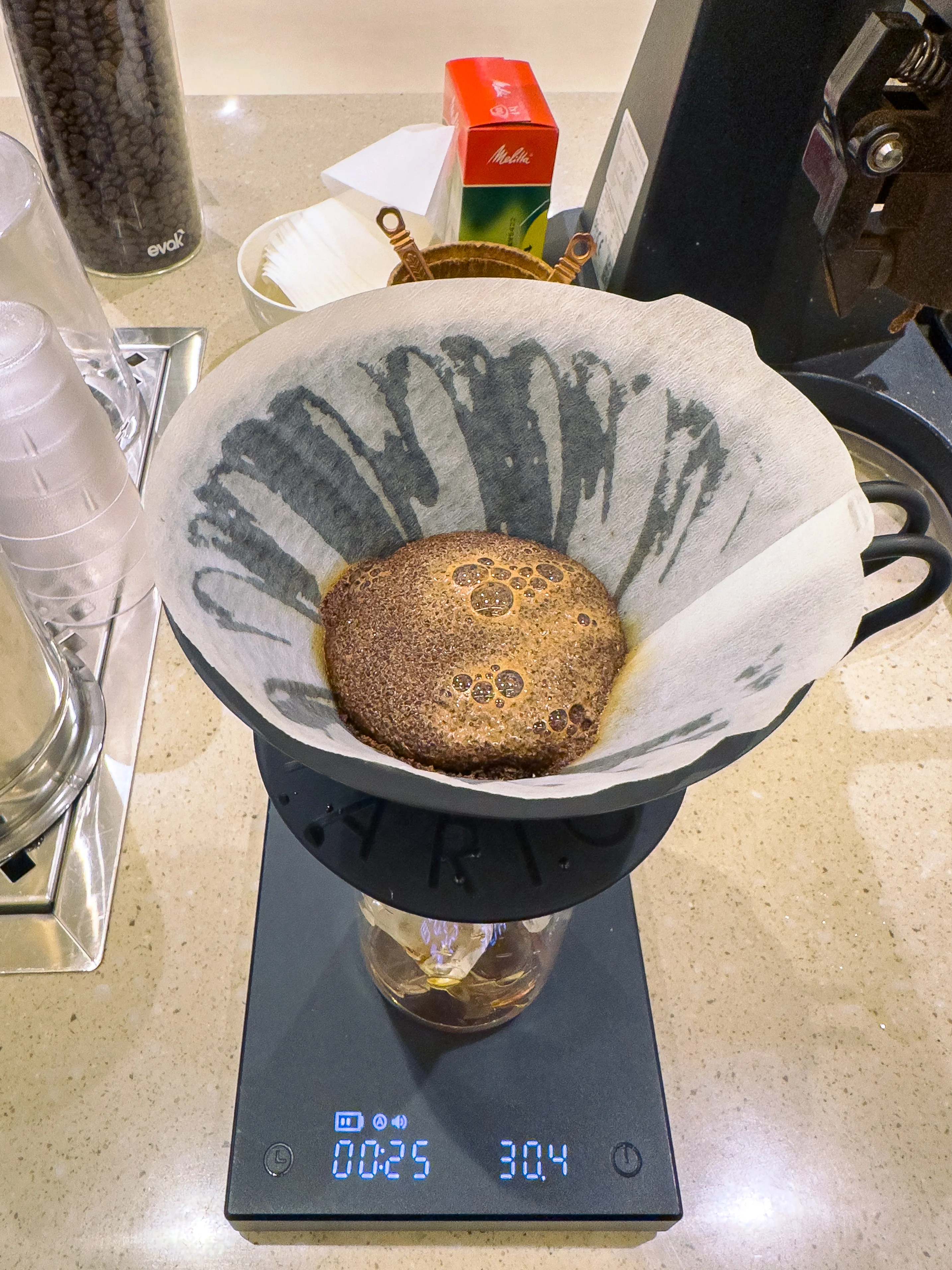 하리오 v60 블루밍