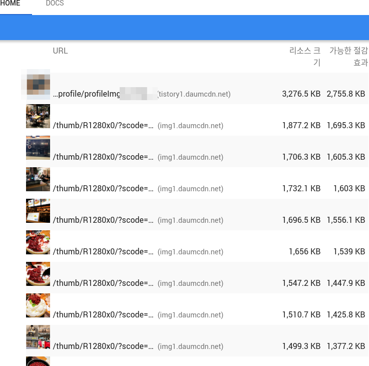 블로그 페이지 로딩속도 측정하기
