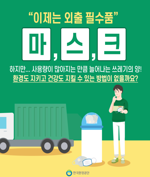  건강지킴이, 오염된 마스크 폐기 방법