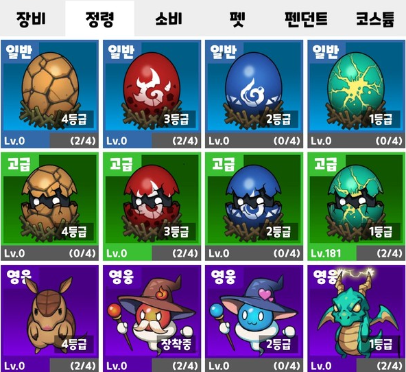  사신키우기 정령 업데이트 1.2.0 정보