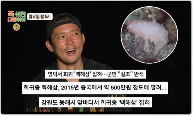 &quot;푹 쉬면 다행이야&quot;에서 잡힌 백해삼의 효능