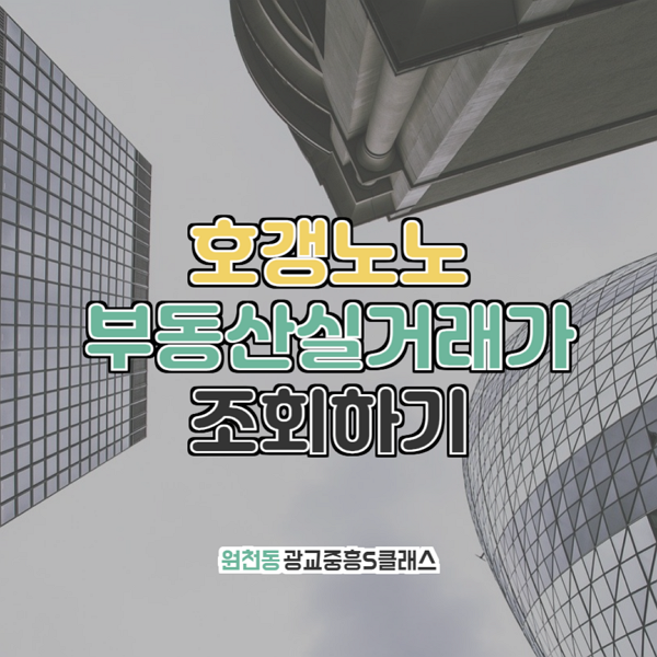  광교중흥S클래스 부동산실거래가 조회