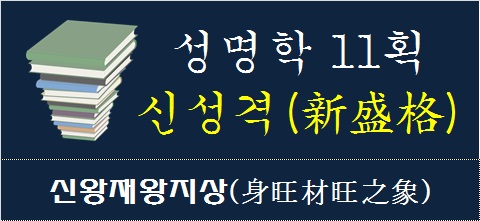 성명학-11획-신성격-신왕재왕지상