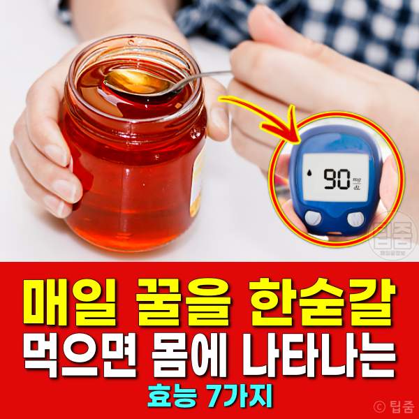 매일 꿀을 먹으면,꿀 한숟갈,꿀 효능,팁줌