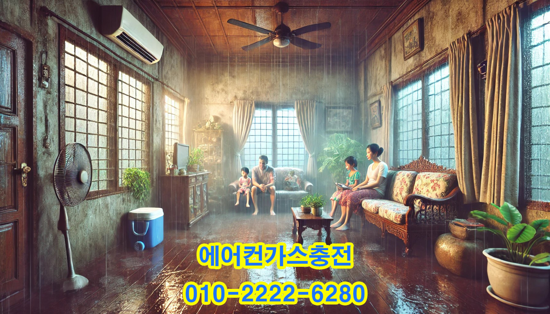 "장마철 눅눅함 타파! 화성에어컨가스충전으로 에어컨 냉매 문제 완벽 해결"