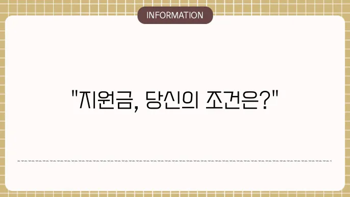 민생지원금 차등 지급: 조건 및 차별화 기준