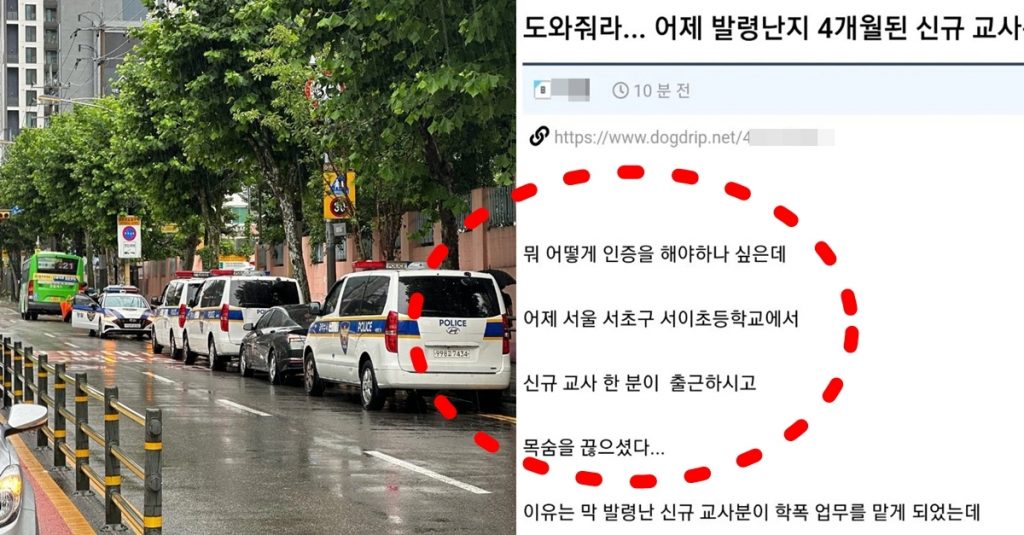 서초구 서이초 교사 교내서 극단선택, 학폭 담당, 서이초 학부모 신상? 네티즌 수사대