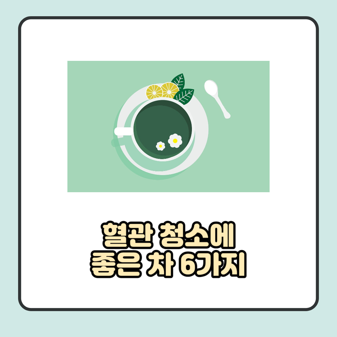  혈관 청소에 좋은 차 6가지 자세히 알아보기.